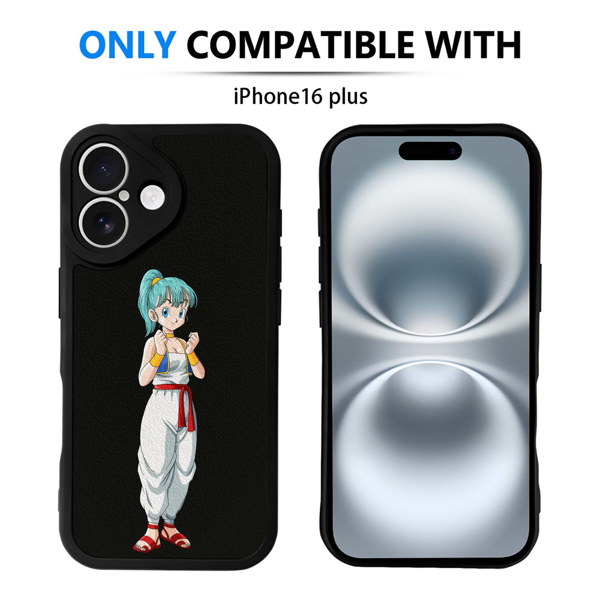 （画像用） ドラゴンボール DRAGON BALL 【iPhone 16シリーズ対応】シリコンスマホケース（レザー調） 材質：シリコン